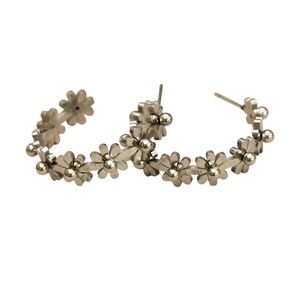 Daisy Hoop Earrings Titanium Steel